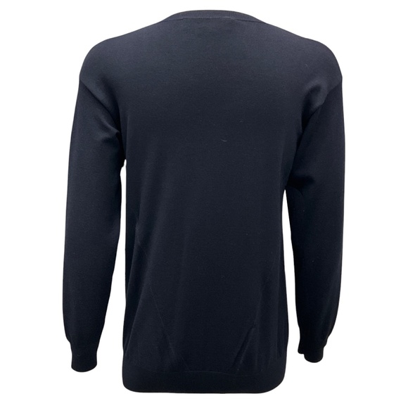 STELLA MCCARTNEY NAVY 2013 EMBELLISHED WOOL AND SILK KNIT SWEATER - Picture 3 of 5